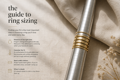 Ring size guide: measure once, order with confidence