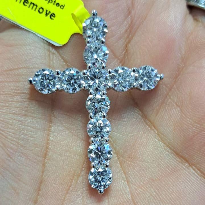Diamond cross pendant