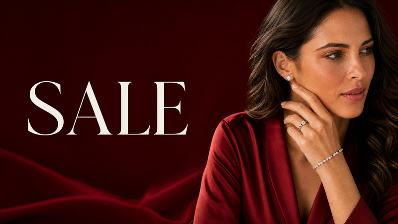 Amada Diamonds sale – model wearing fine diamond jewellery