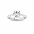 Certified Round Diamond Solitaire Engagement Ring - E/VS 1.00 Carat