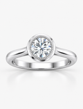 IGI Certified 2.00Ct Classic Milgrain Set Solitaire Engagement Ring in Gold & Platinum