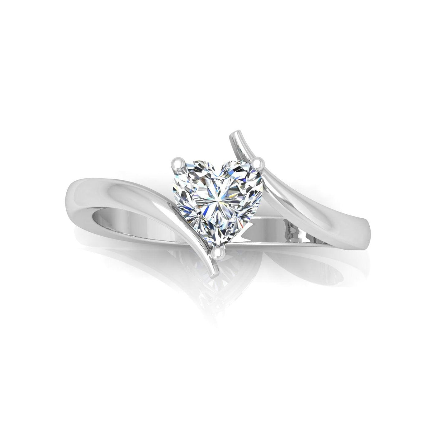 IGI Certified E/VS Heart Shape Diamond Solitaire Engagement Ring