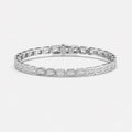 Emerald Diamond Bezel Setting Classic Tennis Bracelet-10.00 Carat 9k Gold