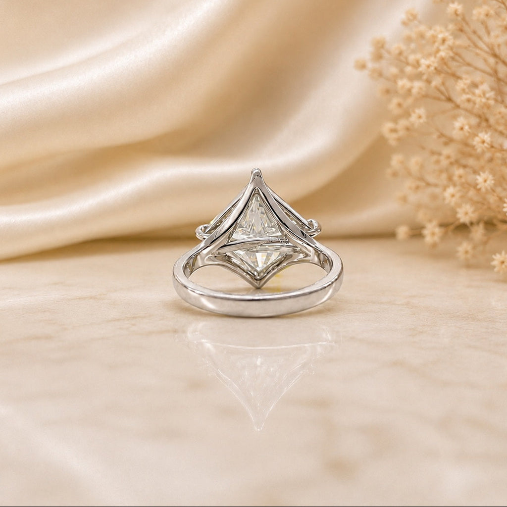 IGI Certified 10.00CT F/VS Princess Lab Grown Diamond Solitaire Engagement Ring in Platinum