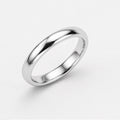 Classic D Shape 3mm Plain Women's Wedding Band