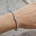 10.00 ct D/VVS Lab Diamond Claw Set Tennis Bracelet in 9k Gold 7in | Amada Diamonds