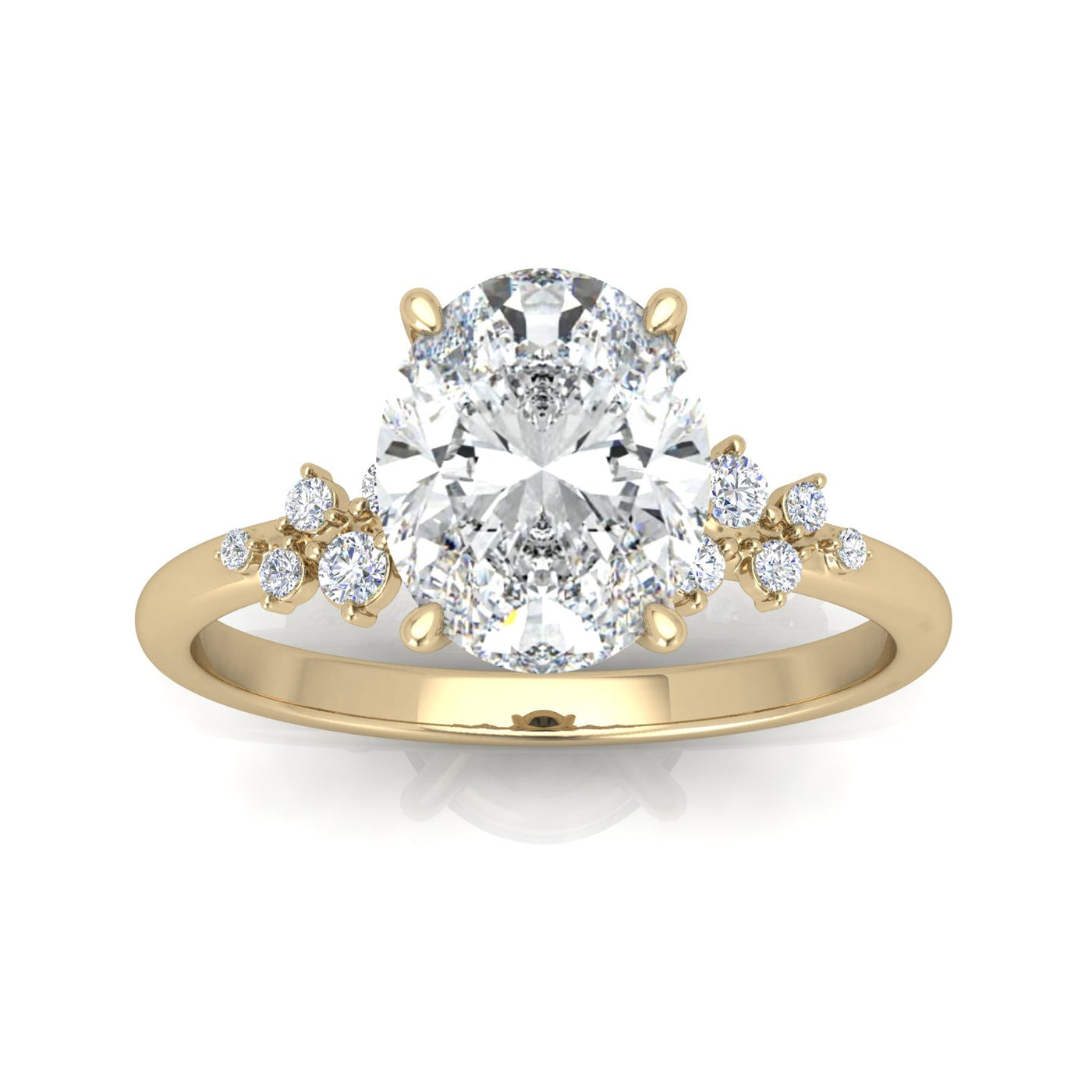 Jasmine Oval Diamond Engagement Ring