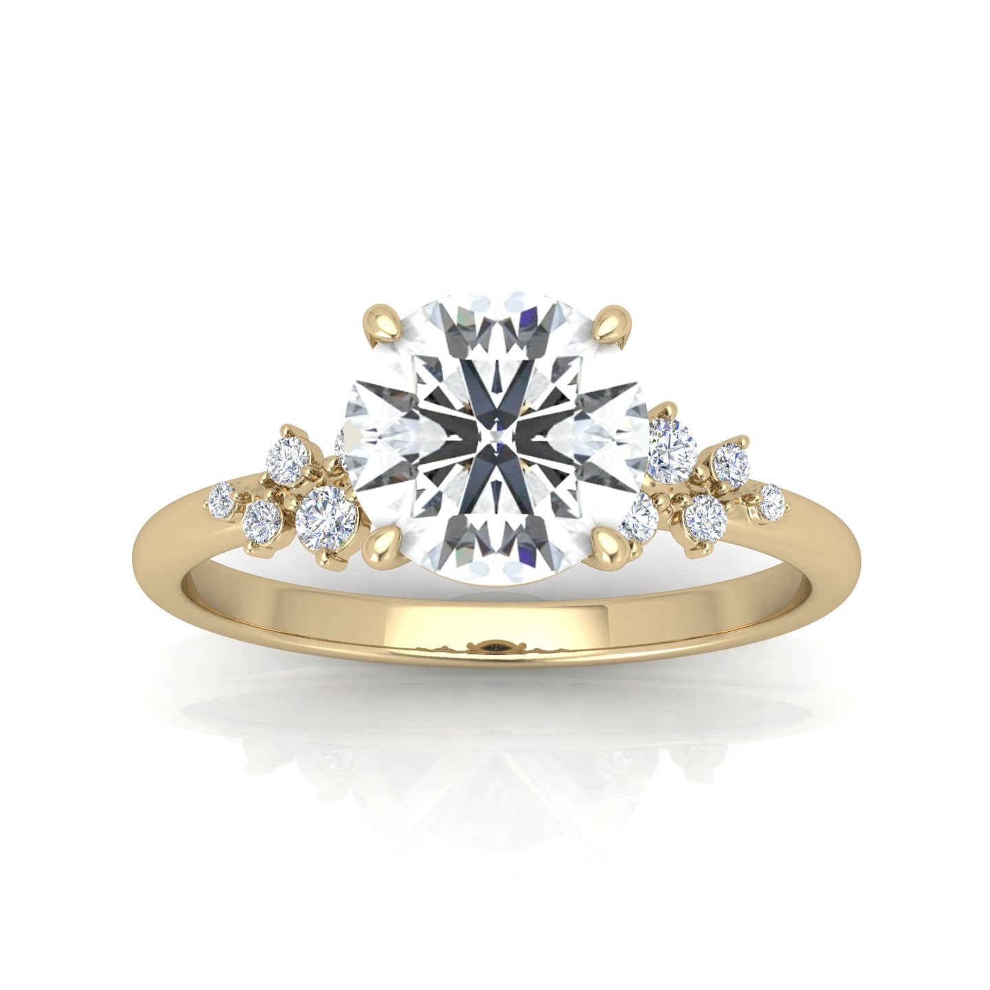 Jasmine Round Diamond Engagement Ring