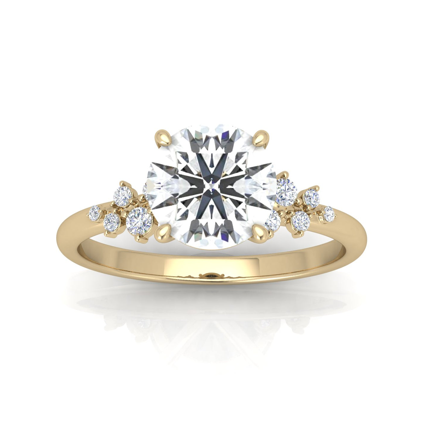 Jasmine Round Diamond Engagement Ring