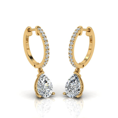 Lab Grown Diamond Hoop Earrings