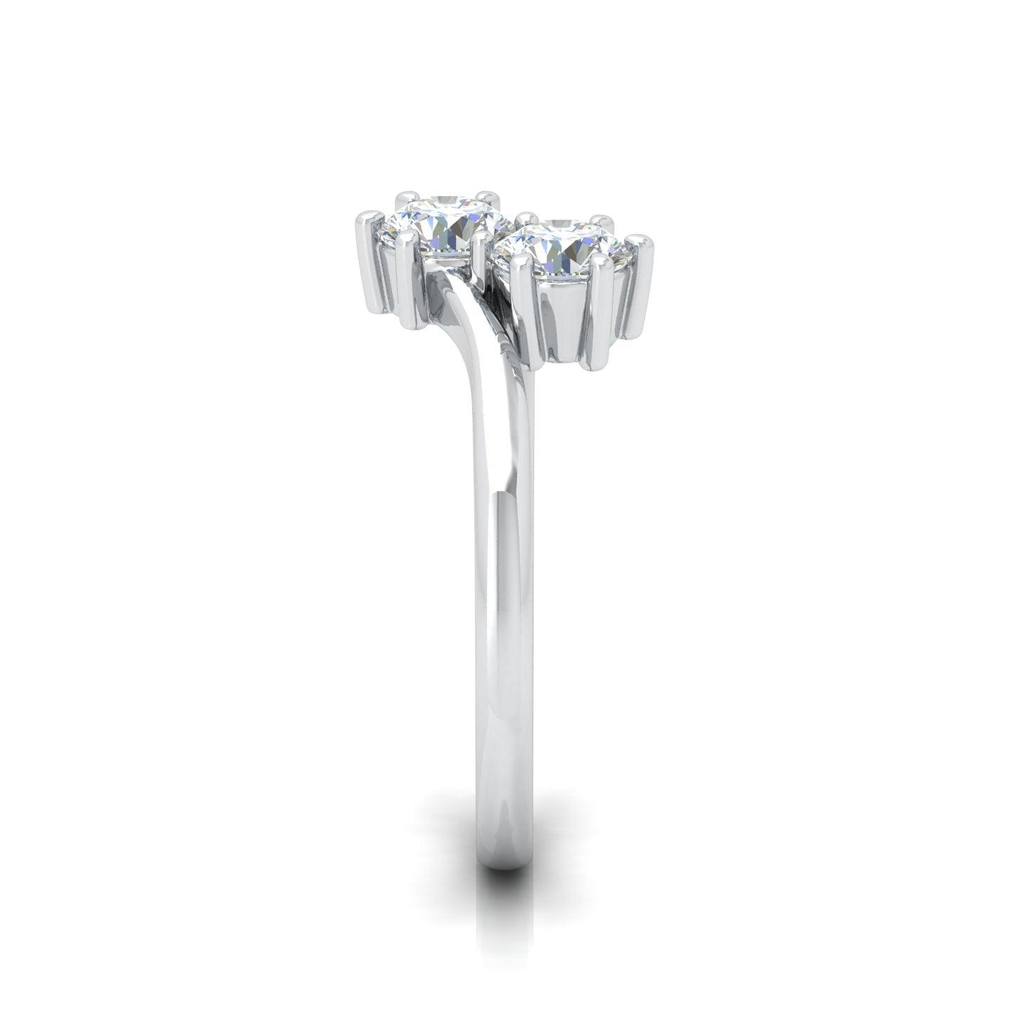 2.00 Carat D/VS IGI Certified Classic Round Diamond Solitaire Toi-Moi Engagement Ring - amadadiamonds