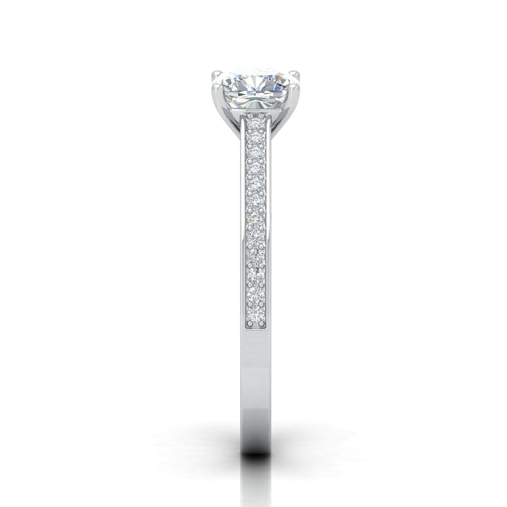 Certified Cushion Diamond Engagement Ring 2.00Carat E/VS