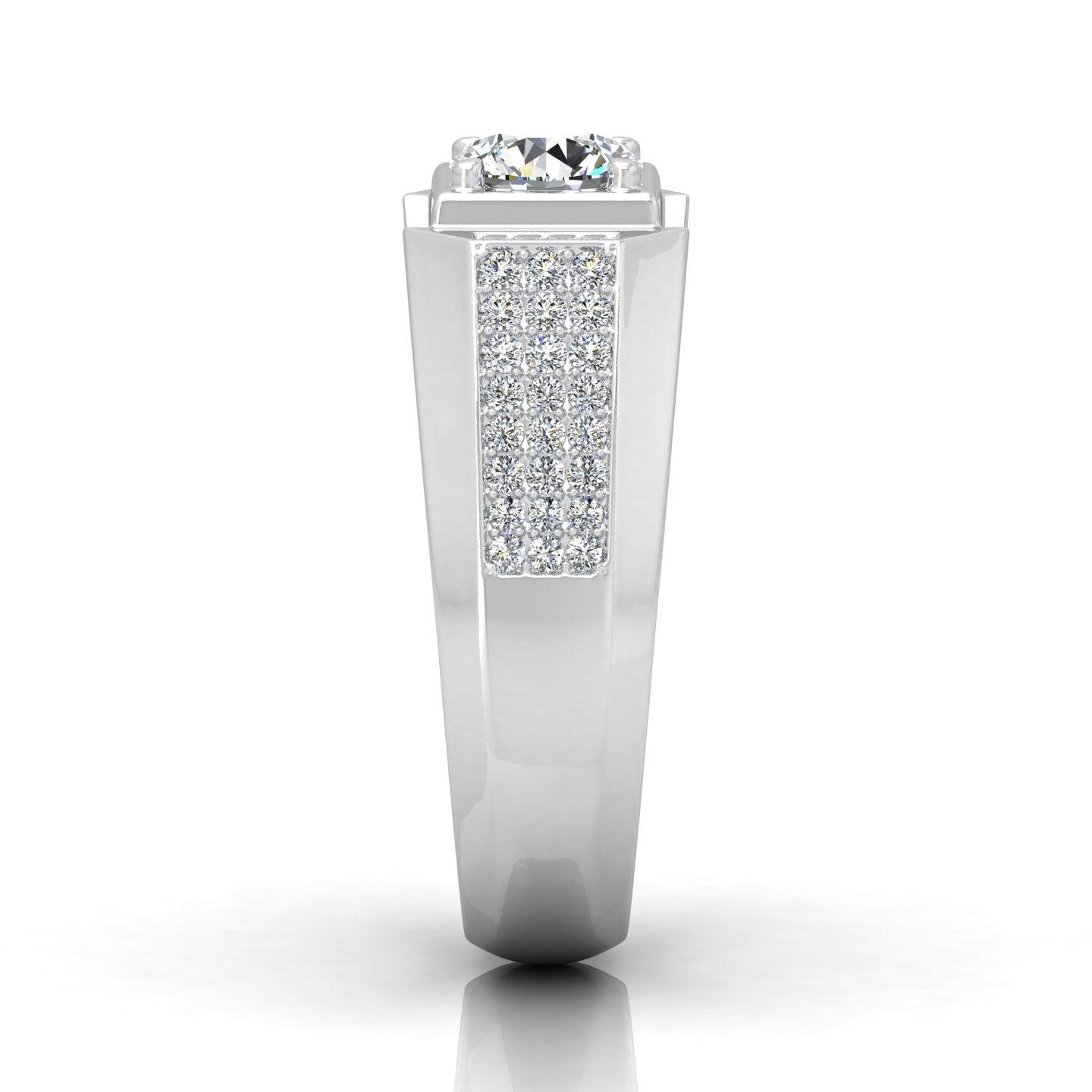 CERTIFIED F/VS 1.50CT ROUND DIAMOND SOLITAIRE WITH ACCENTS ENGAGEMENT RING FOR HIM