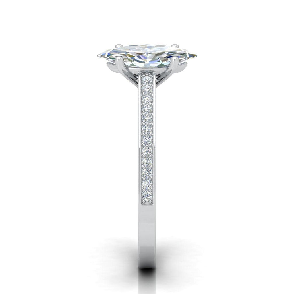Certified Marquise Diamond Engagement Ring 2.00Carat E/VS