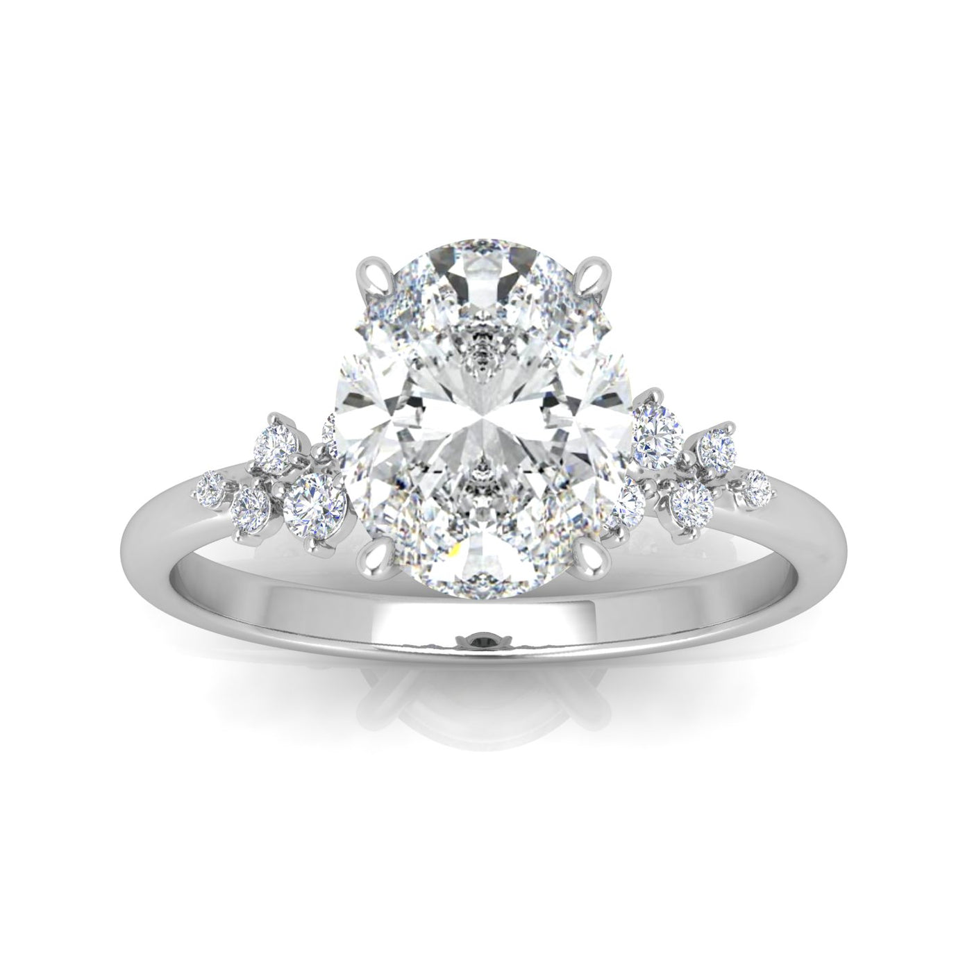 Jasmine Oval Diamond Engagement Ring