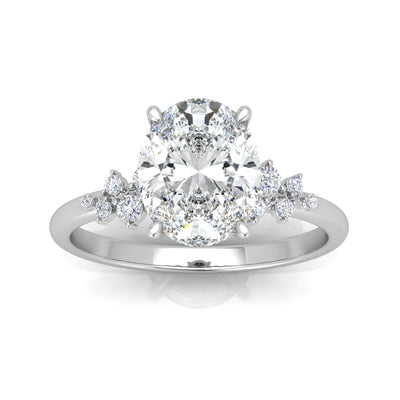 Jasmine Oval Diamond Engagement Ring