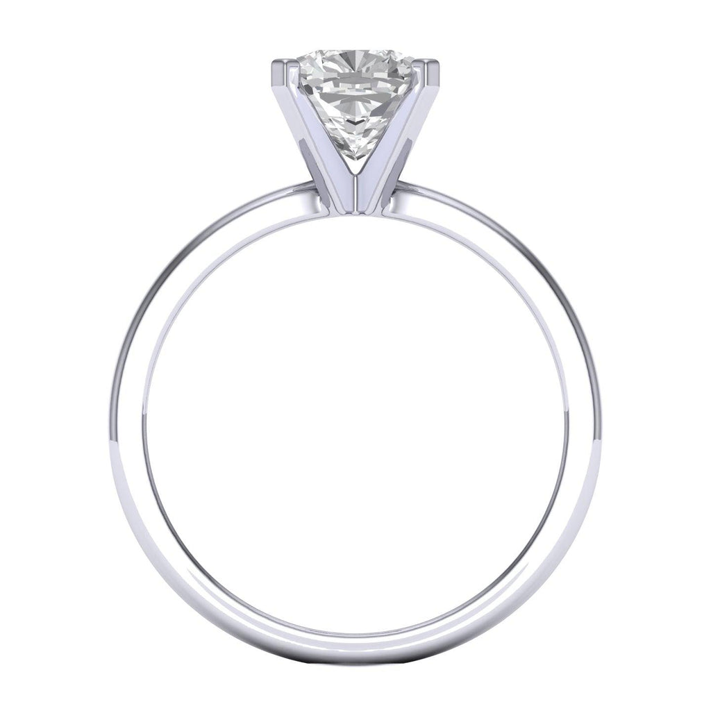 IGI Certified Cushion Diamond Solitaire Engagement Ring Platinum 1.00Ct D/VS