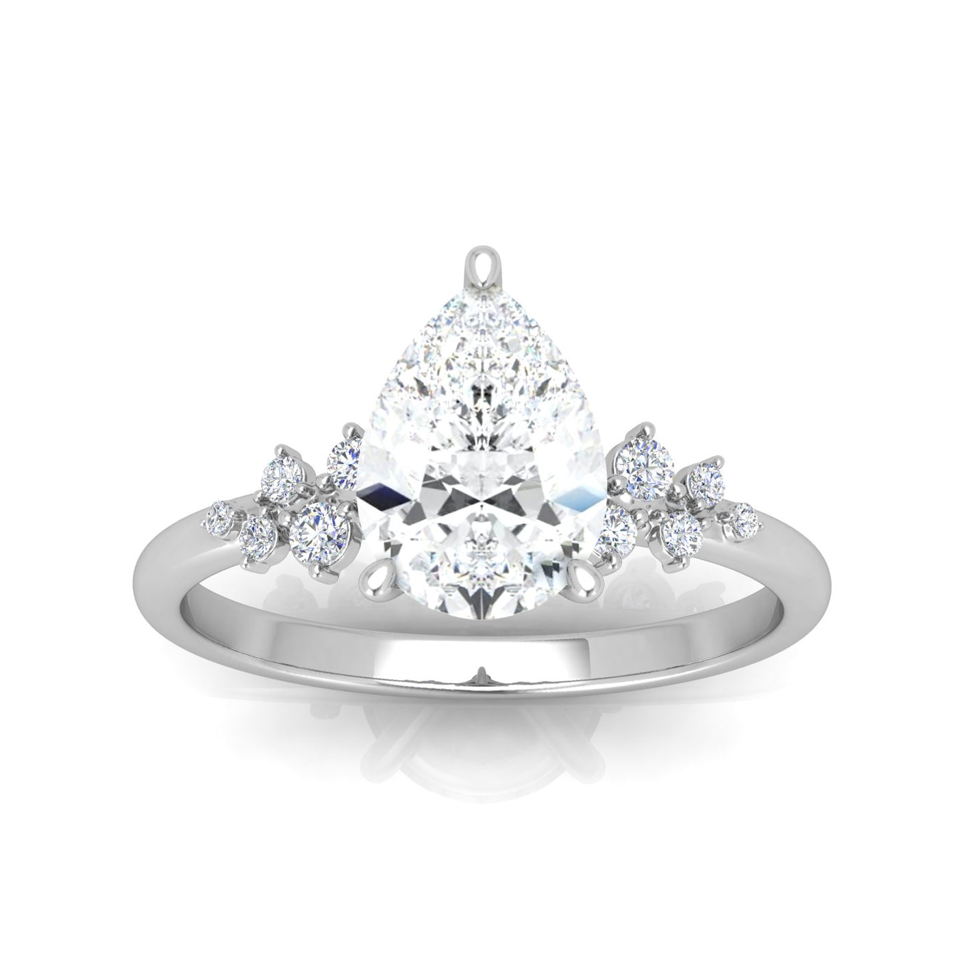 Jasmine Pear Diamond Engagement Ring