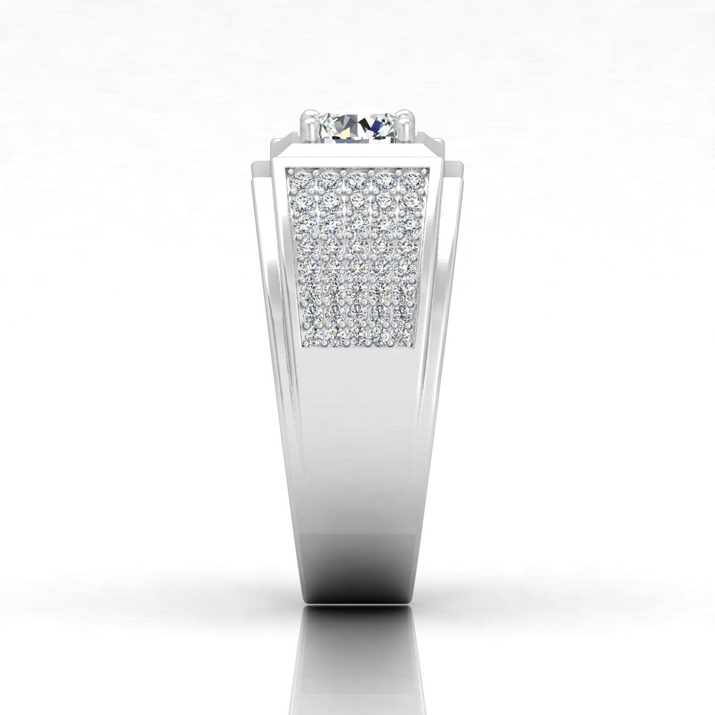 CERTIFIED F/VS 1.50CT ROUND DIAMOND SOLITAIRE WITH ACCENTS ENGAGEMENT RING FOR HIM