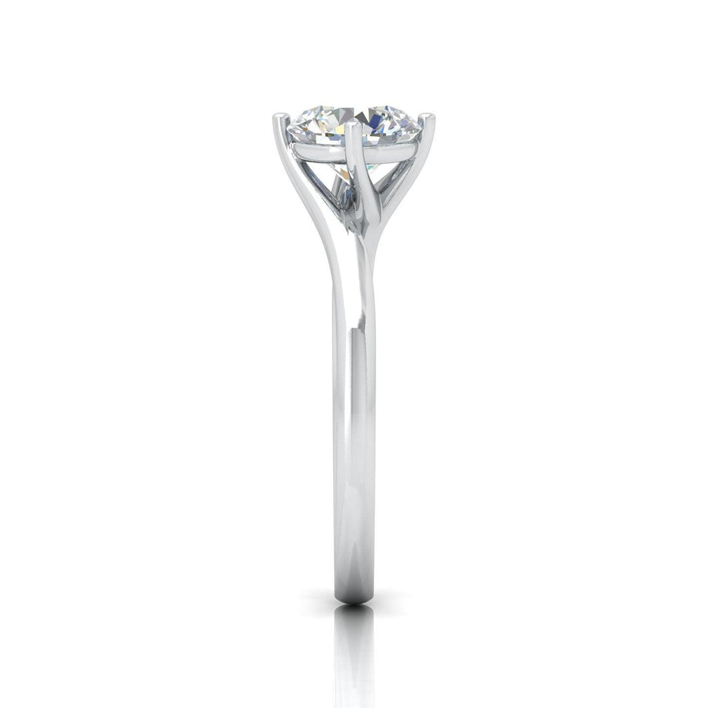 IGI Certified 1.00CT D/VS Classic Round Diamond Solitaire Engagement Ring In 18k Gold