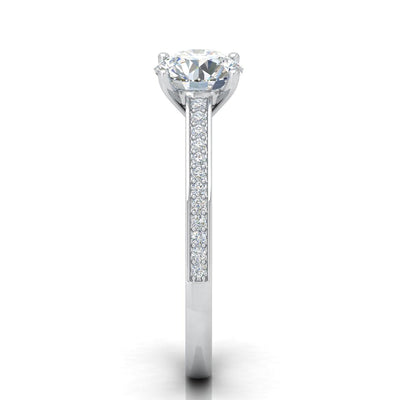 Certified Round Diamond Engagement Ring 2.00Carat E/VS