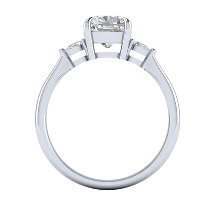 IGI Certified Cushion Diamond Engagement Ring Platinum 2.25Ct F/VS