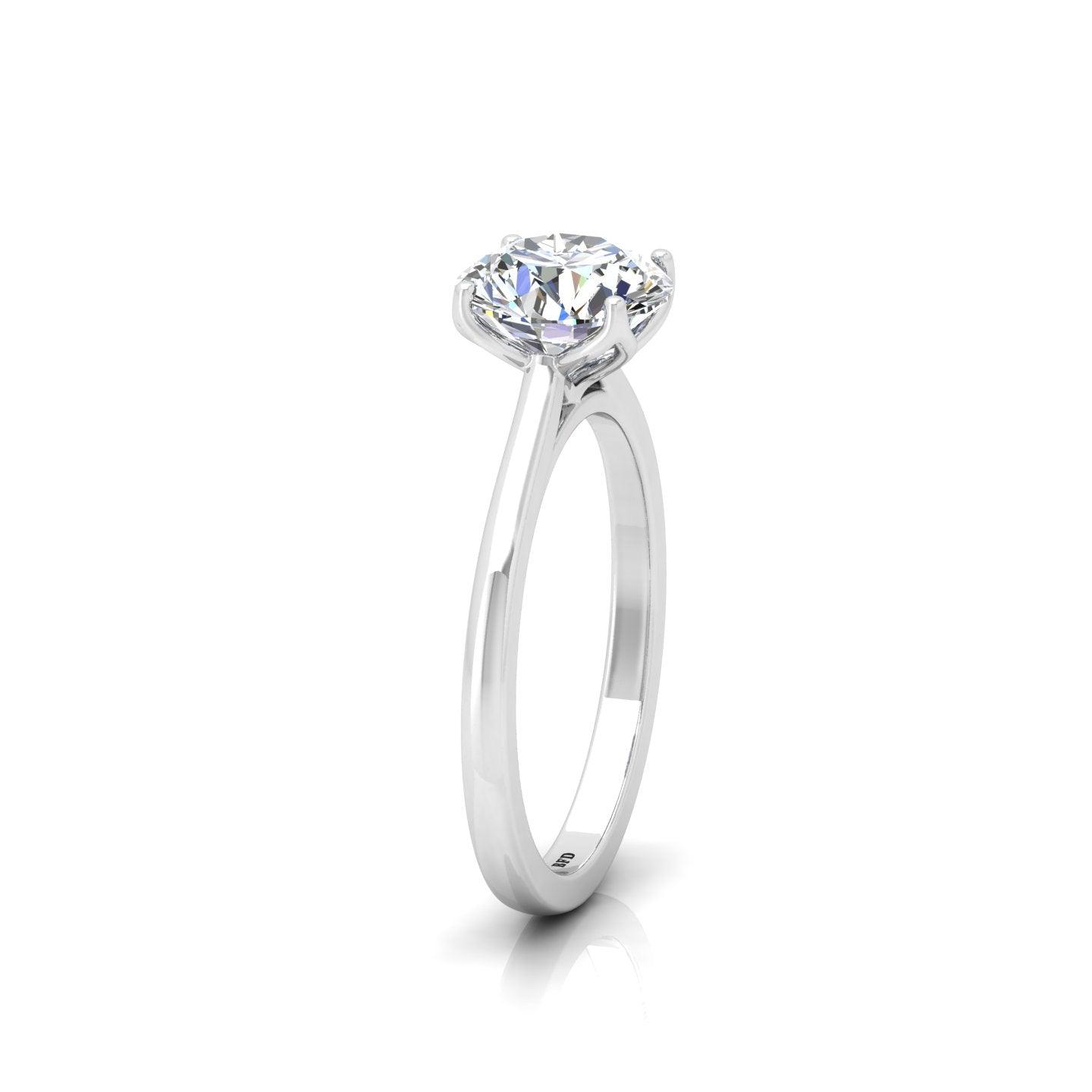 IGI CERTIFIED D/VS 2.00CT Round Diamond Solitaire Engagement Ring, 950 Platinum