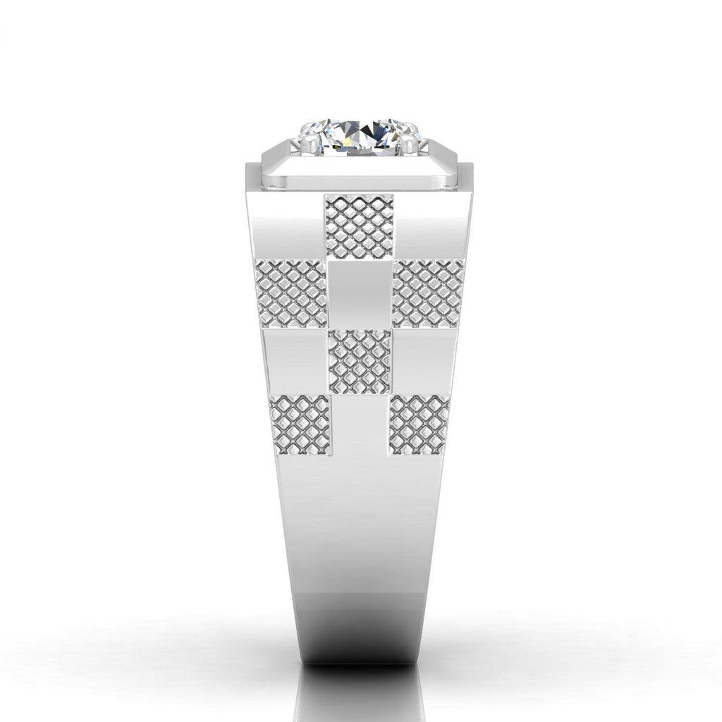 Certified E/VS 1.00Ct Round Diamond Solitaire Engagement Ring For Him