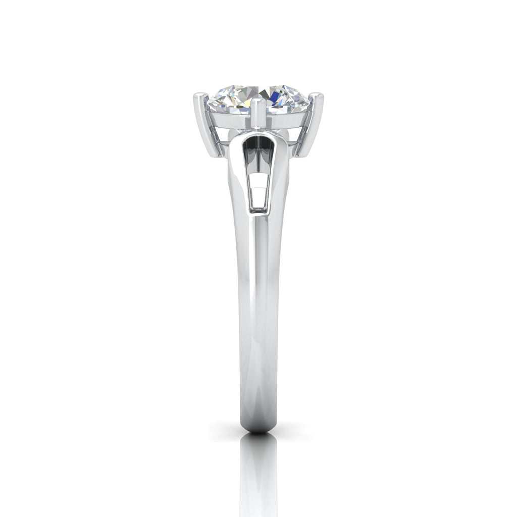 Classic 2.00 Carat D/VS Lab Round Diamond Solitaire Engagement Ring For Women