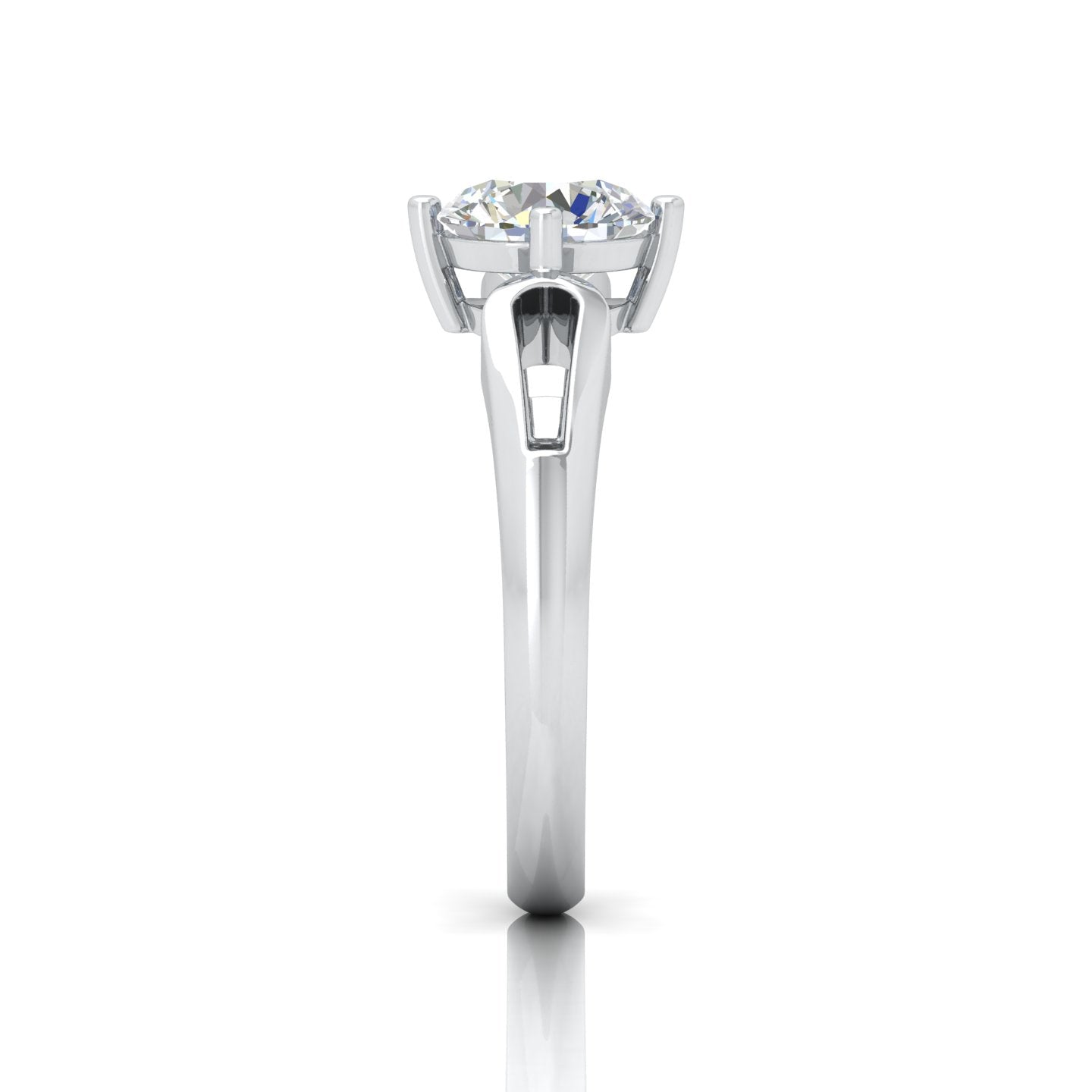 Classic 2.00 Carat D/VS Lab Round Diamond Solitaire Engagement Ring For Women