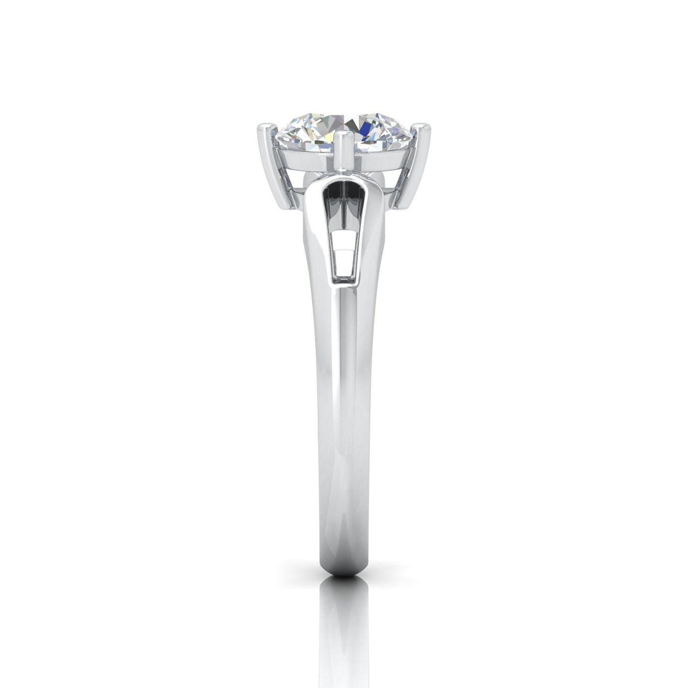 Classic 2.00 Carat D/VS Lab Round Diamond Solitaire Engagement Ring For Women