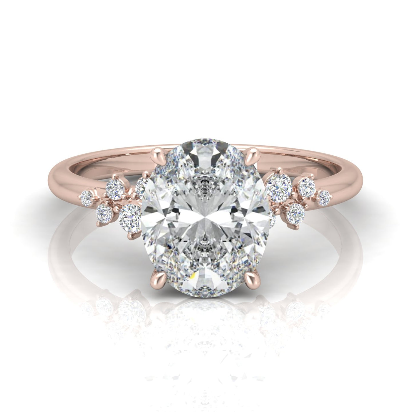 Jasmine Oval Diamond Engagement Ring