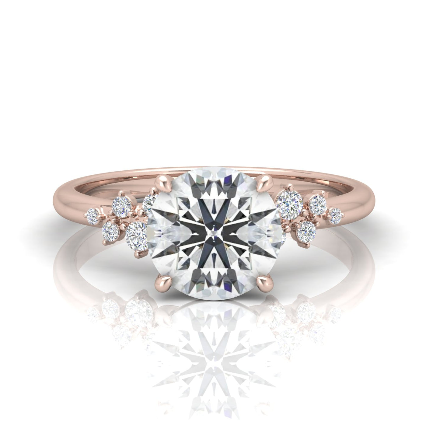 Jasmine Round Diamond Engagement Ring