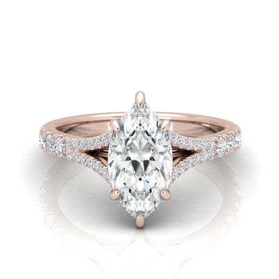 Julie Marquise Diamond Split Shank Engagement Ring