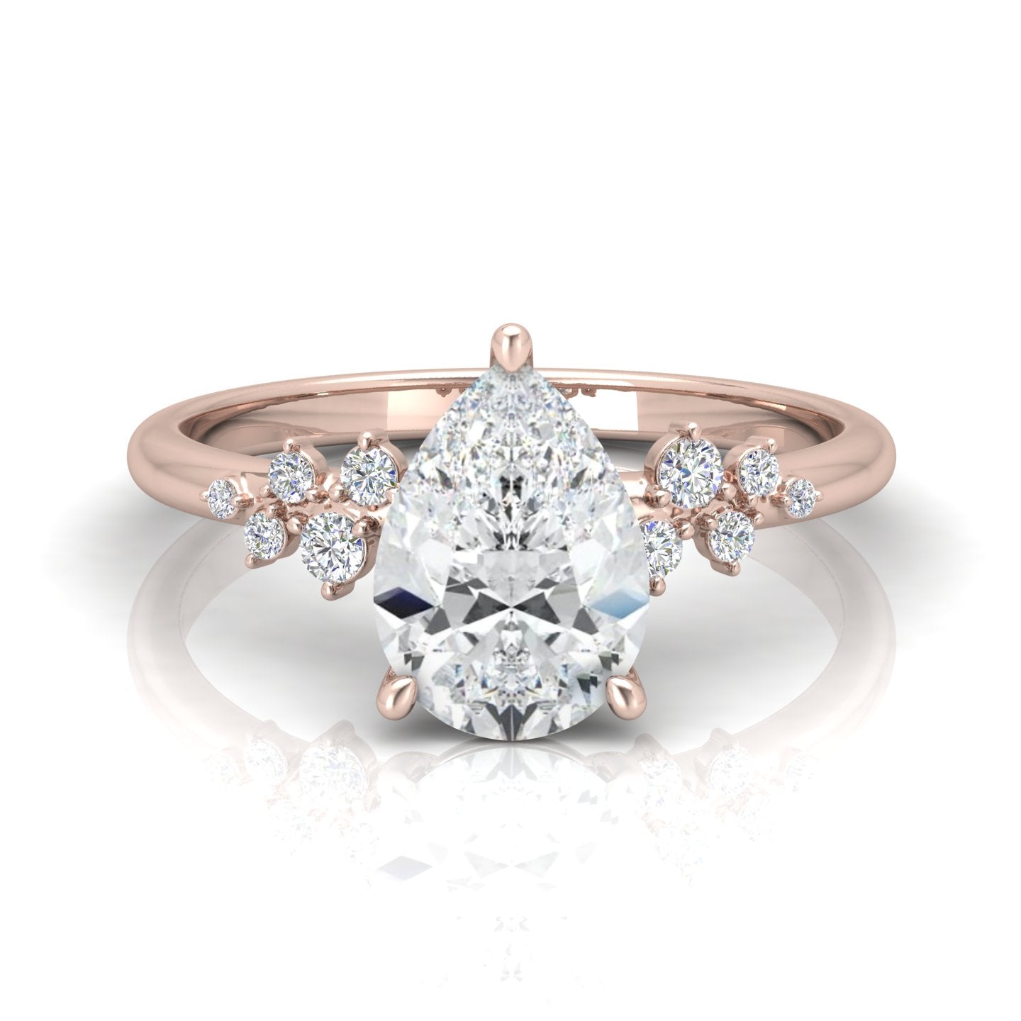 Jasmine Pear Diamond Engagement Ring