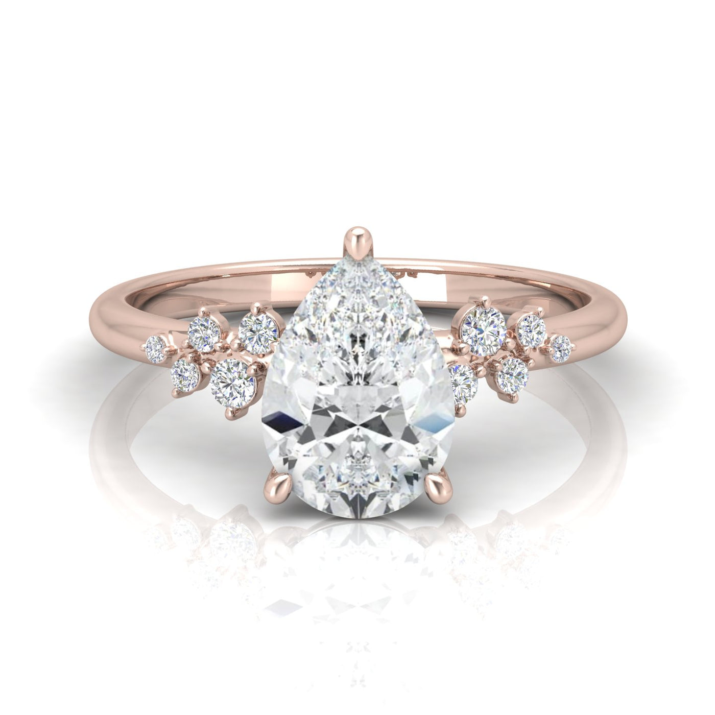 Jasmine Pear Diamond Engagement Ring