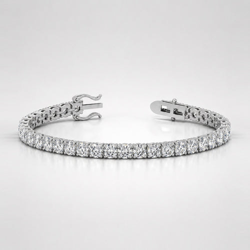 17.05ct Round Diamond Tennis Bracelet - Platinum
