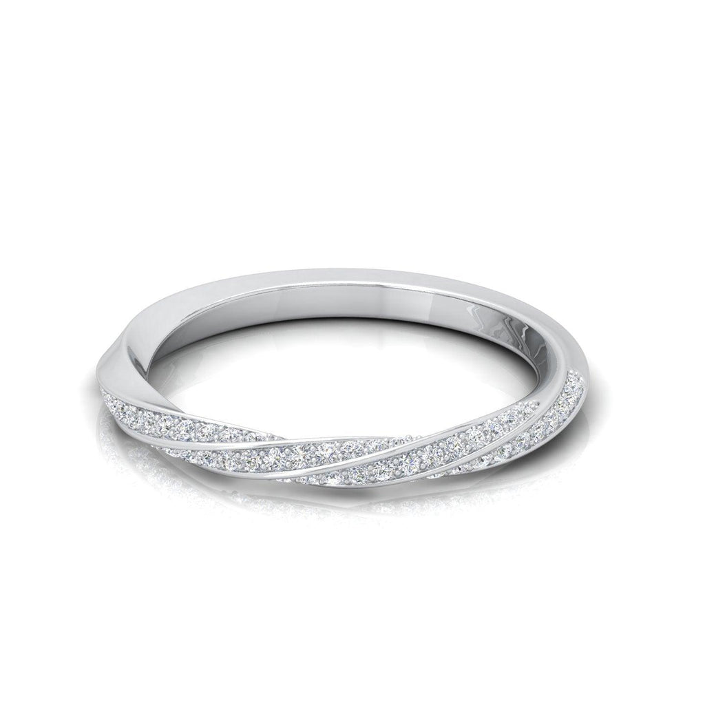 round Diamond half eternity ring