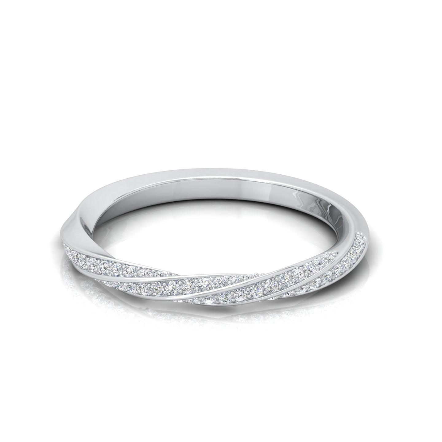 round Diamond half eternity ring