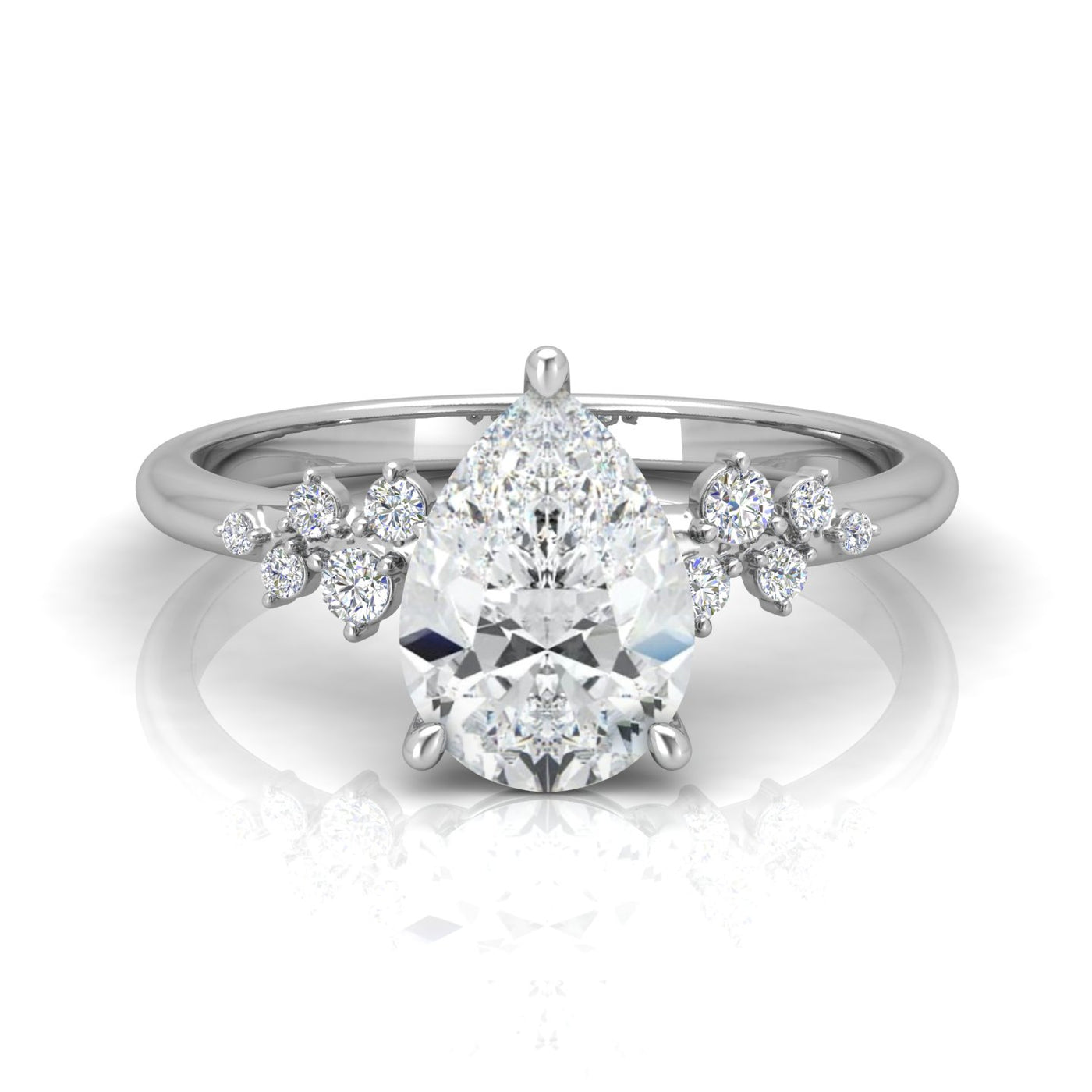 Jasmine Pear Diamond Engagement Ring