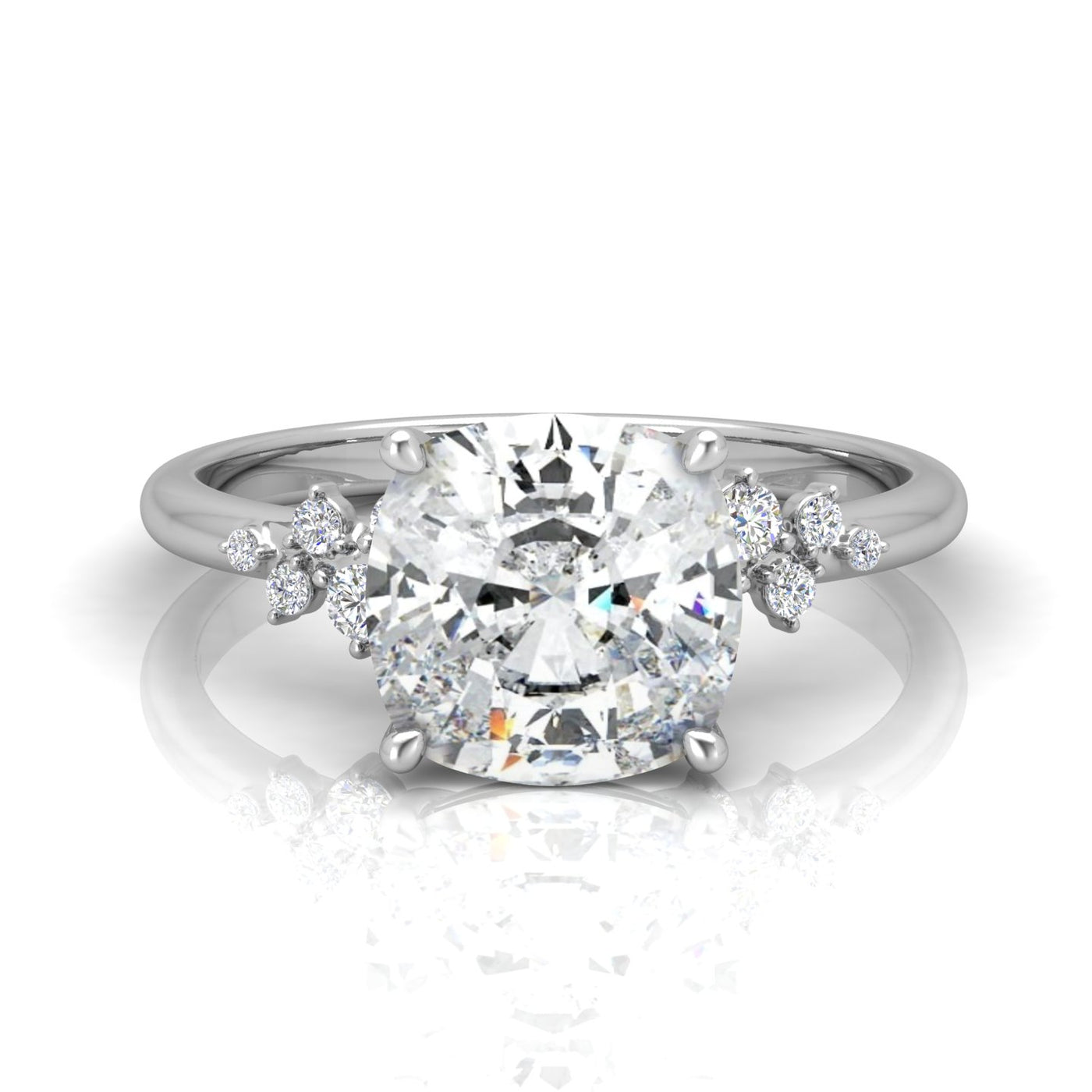 Jasmine Cushion Diamond Engagement Ring