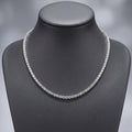 14.50ct D/VVS Lab Diamond Tennis Necklace in 9K White Gold