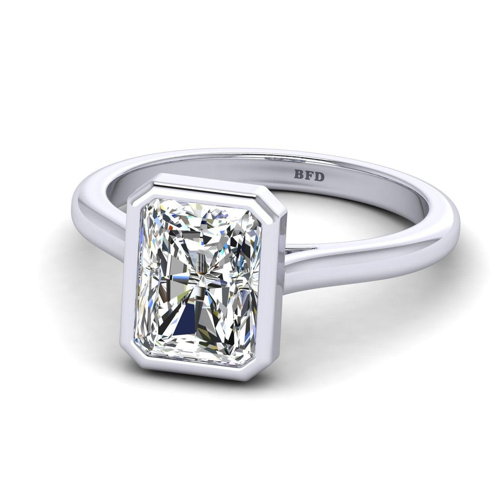 IGI Certified Radiant Diamond Solitaire Engagement Ring Platinum 1.00Ct-7.00Ct