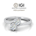 2.00 Carat D/VS IGI Certified Classic Round Diamond Solitaire Toi-Moi Engagement Ring - amadadiamonds