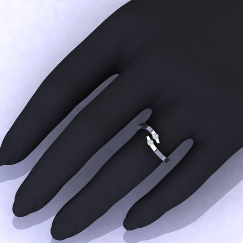 0.20 Carat D/VVS Round Diamond Solitaire Engagement Ring - amadadiamonds