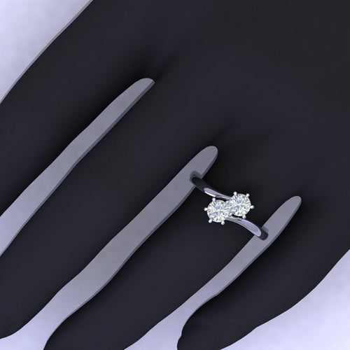 2.00 Carat D/VS IGI Certified Classic Round Diamond Solitaire Toi-Moi Engagement Ring - amadadiamonds