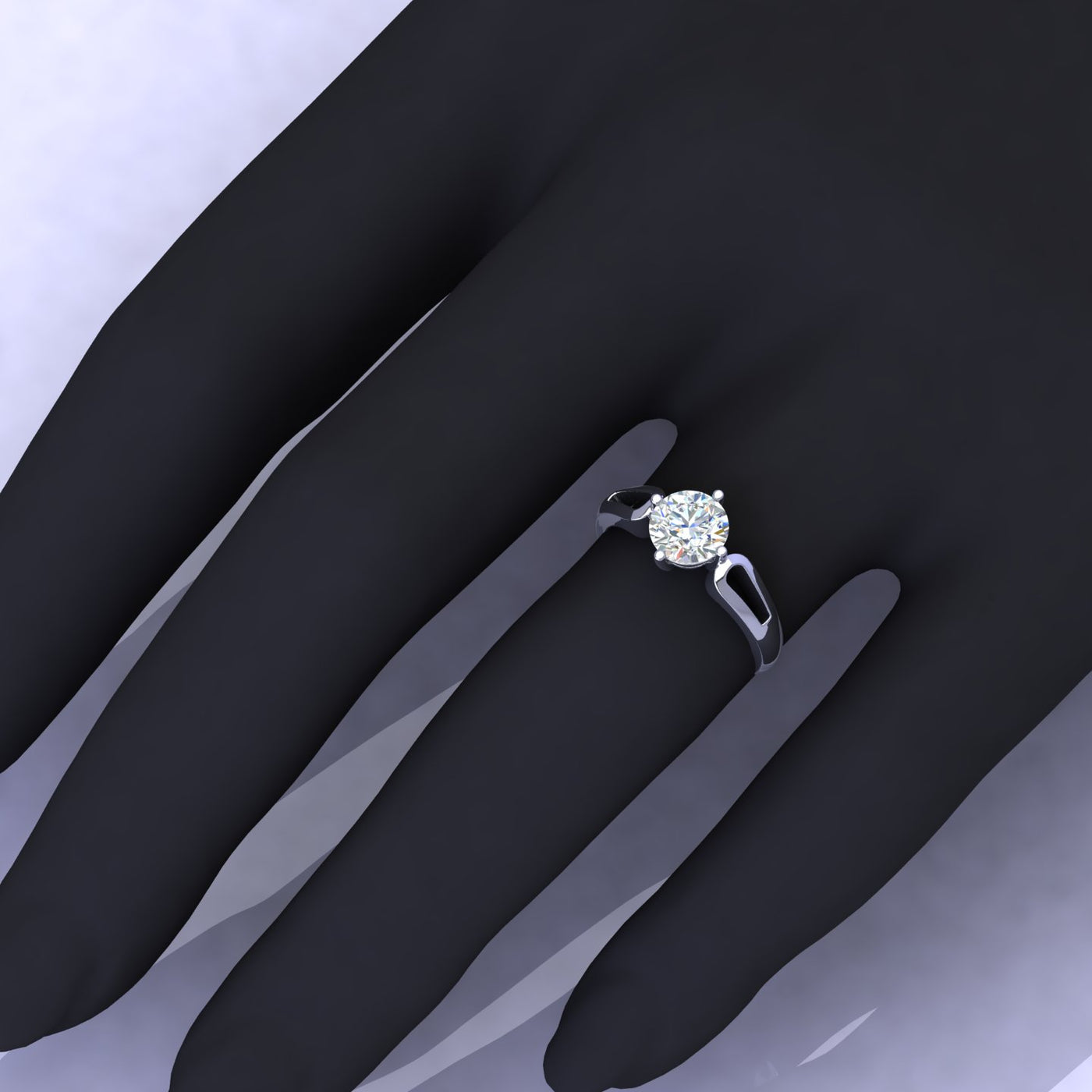 Classic 2.00 Carat D/VS Lab Round Diamond Solitaire Engagement Ring For Women