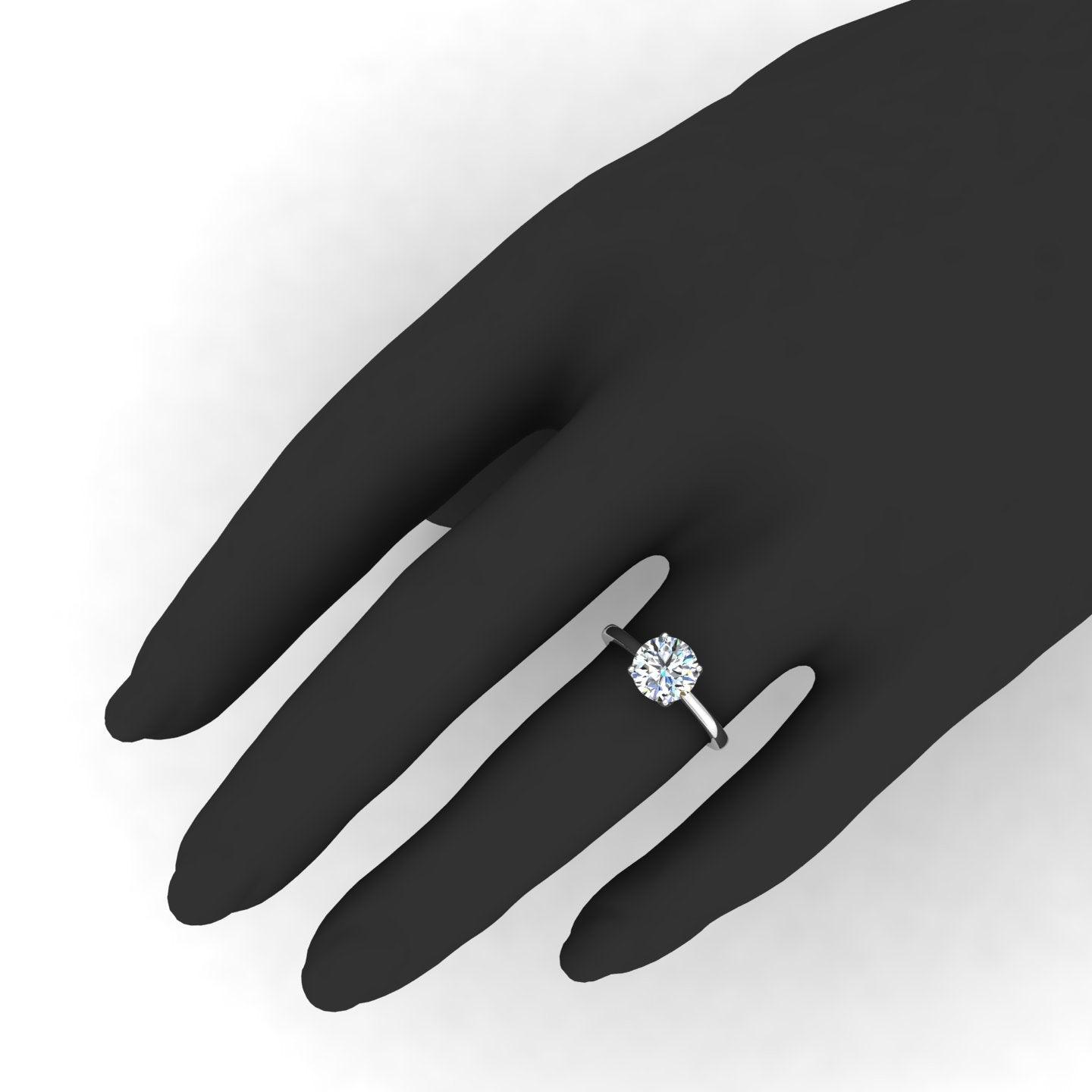IGI CERTIFIED D/VS 2.00CT Round Diamond Solitaire Engagement Ring, 950 Platinum
