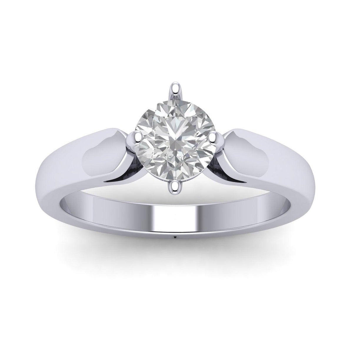 IGI CERTIFIED E/VVS 2.50CT Round Diamond Solitaire Engagement Ring, 950 Platinum