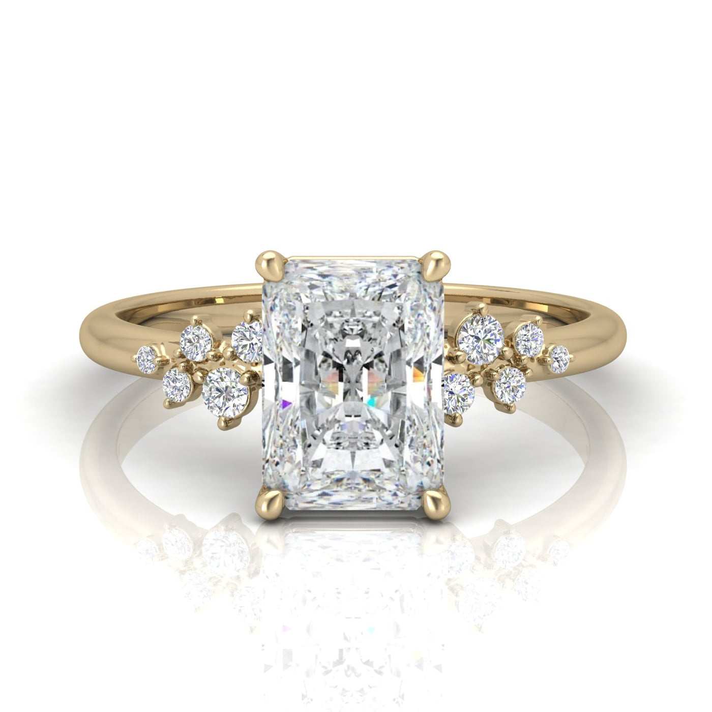 Jasmine Radiant Diamond Engagement Ring